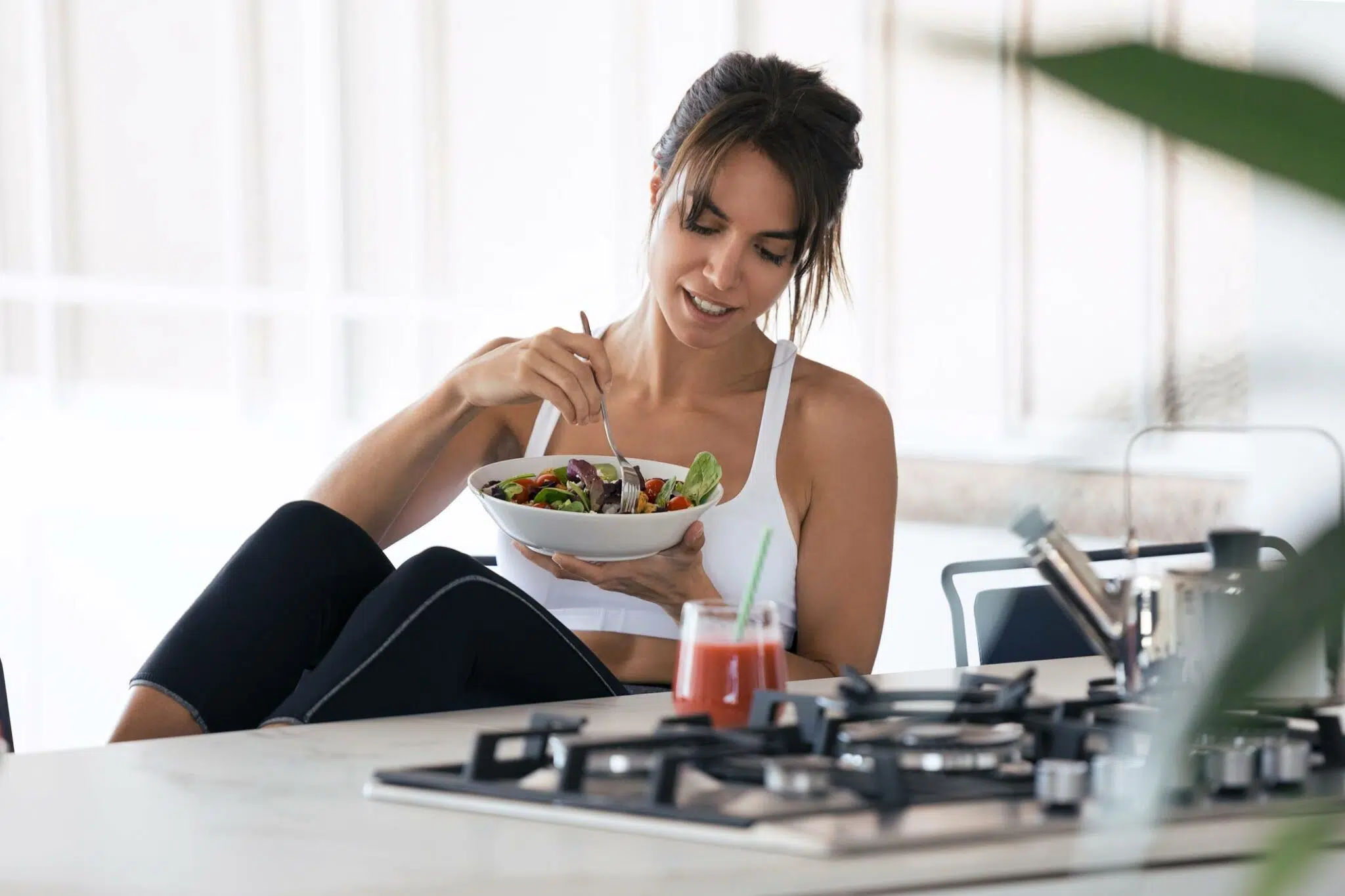 Repas d'un régime hyperprotéiné