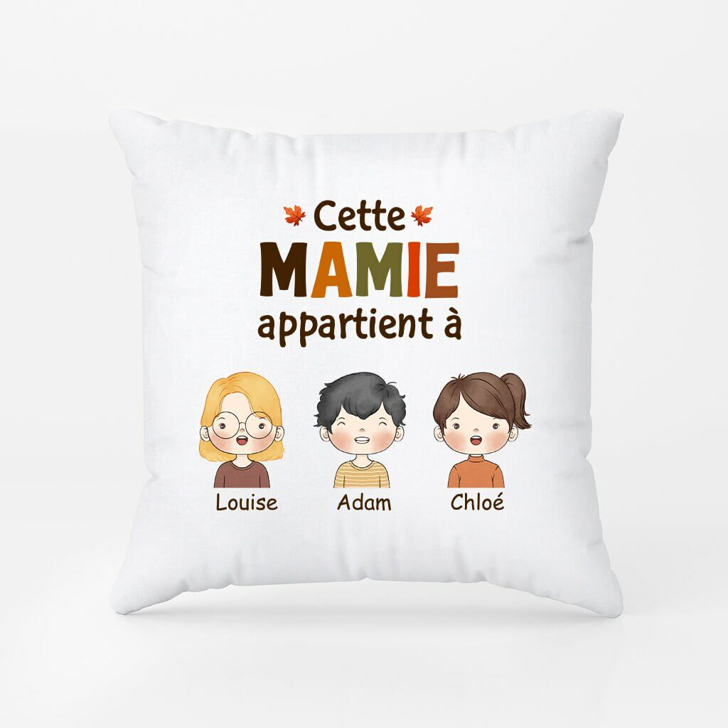 Coussin Cette Mamie Maman Appartient À Personnalisé