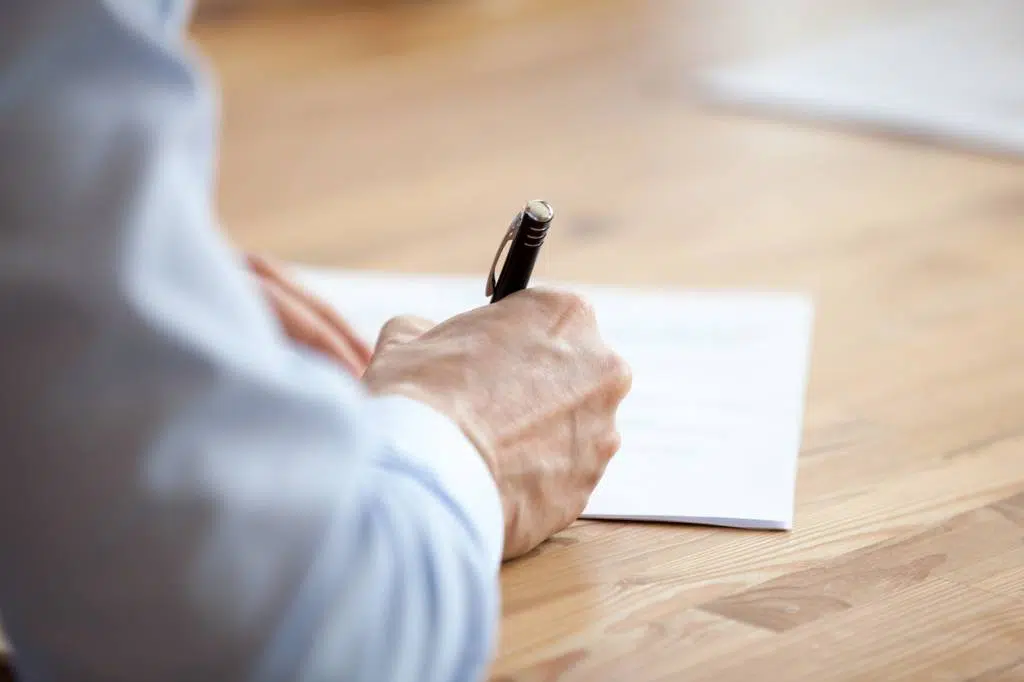 rédaction écriture lettre de remerciement