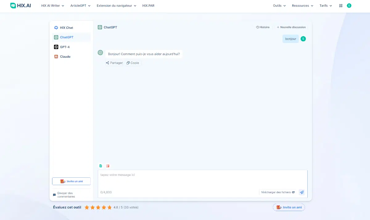Chat IA Alternatif