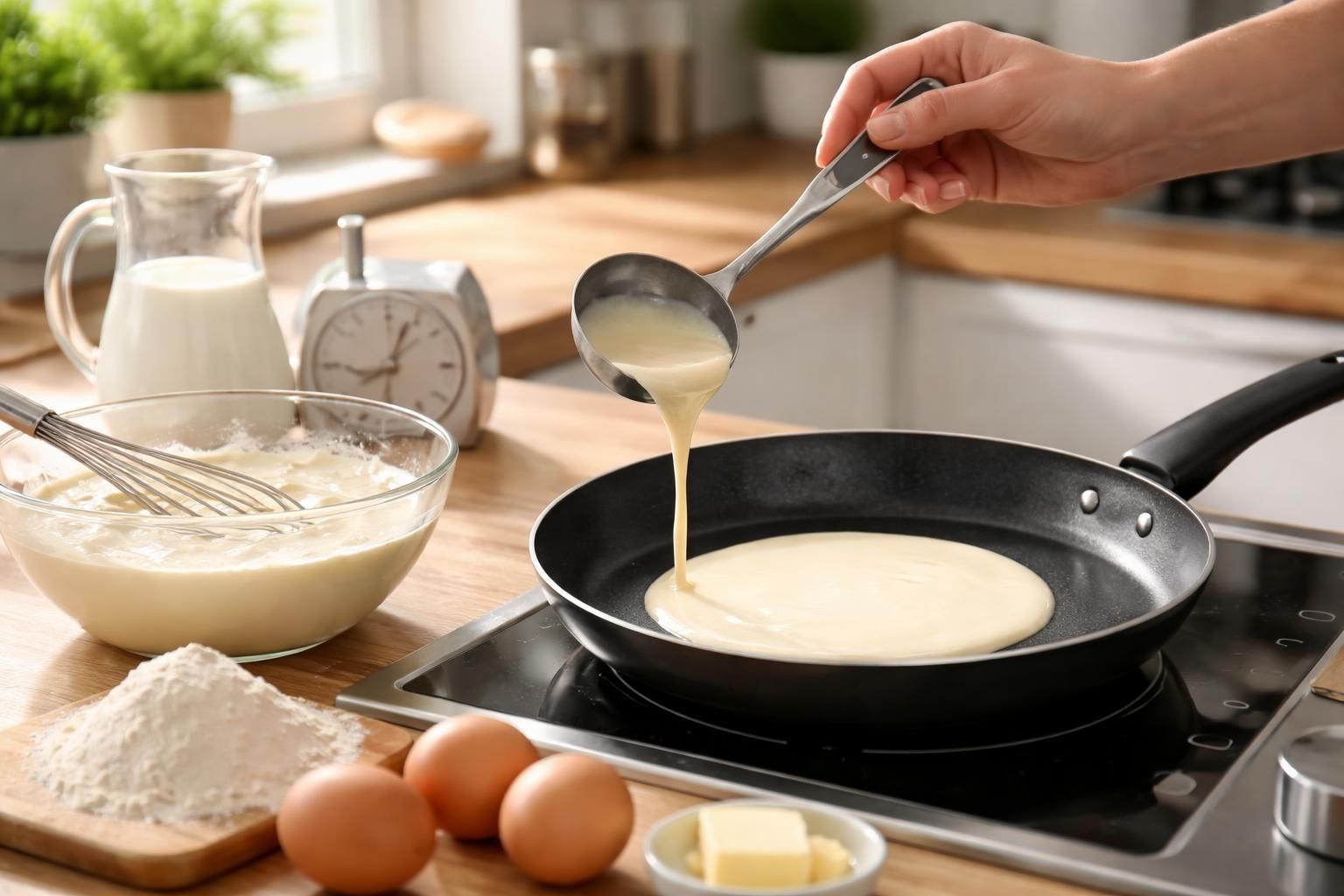 apprenez à faire des crêpes parfaites grâce à nos conseils sur les gestes essentiels et le timing pour une cuisson réussie à tous les coups.