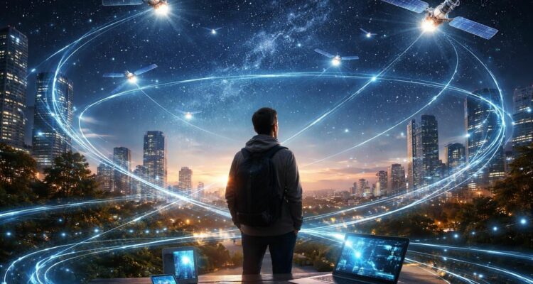 découvrez comment les satellites en orbite autour de la terre révolutionnent notre accès à l'information, en améliorant la communication, la navigation et la collecte de données à l'échelle mondiale.