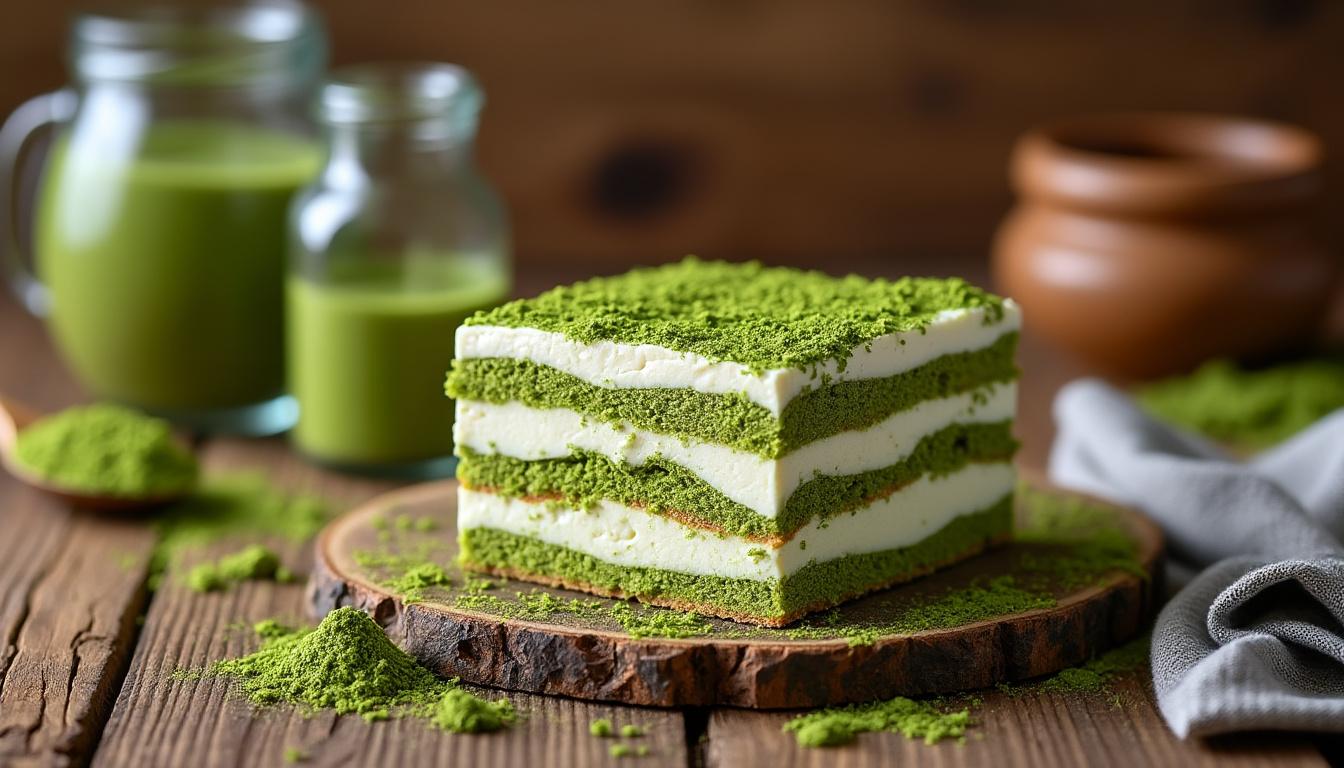 découvrez le tiramisu au thé matcha michalak, une délicieuse fusion entre la tradition italienne et les saveurs umami du japon. offrez-vous une expérience gourmande unique avec ce dessert revisité qui ravira vos papilles.