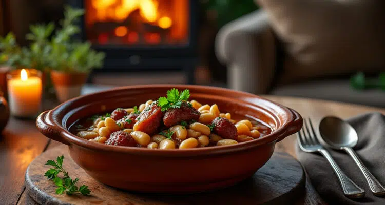 découvrez notre délicieuse recette de cassoulet revisité par carnet de julie, une explosion de saveurs qui éveillera vos papilles. suivez nos étapes simples pour réaliser ce plat réconfortant et savoureux, parfait pour toutes les occasions.