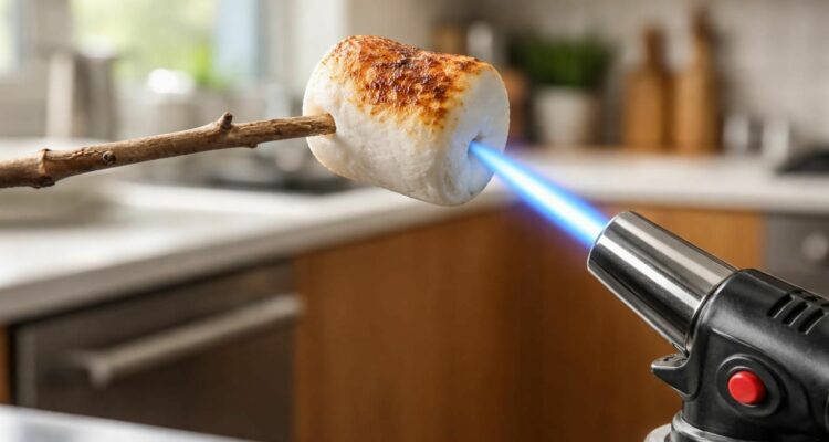 découvrez comment griller parfaitement vos chamallows avec un chalumeau de cuisine et maîtrisez l'art de la torréfaction pour des guimauves délicieusement dorées.