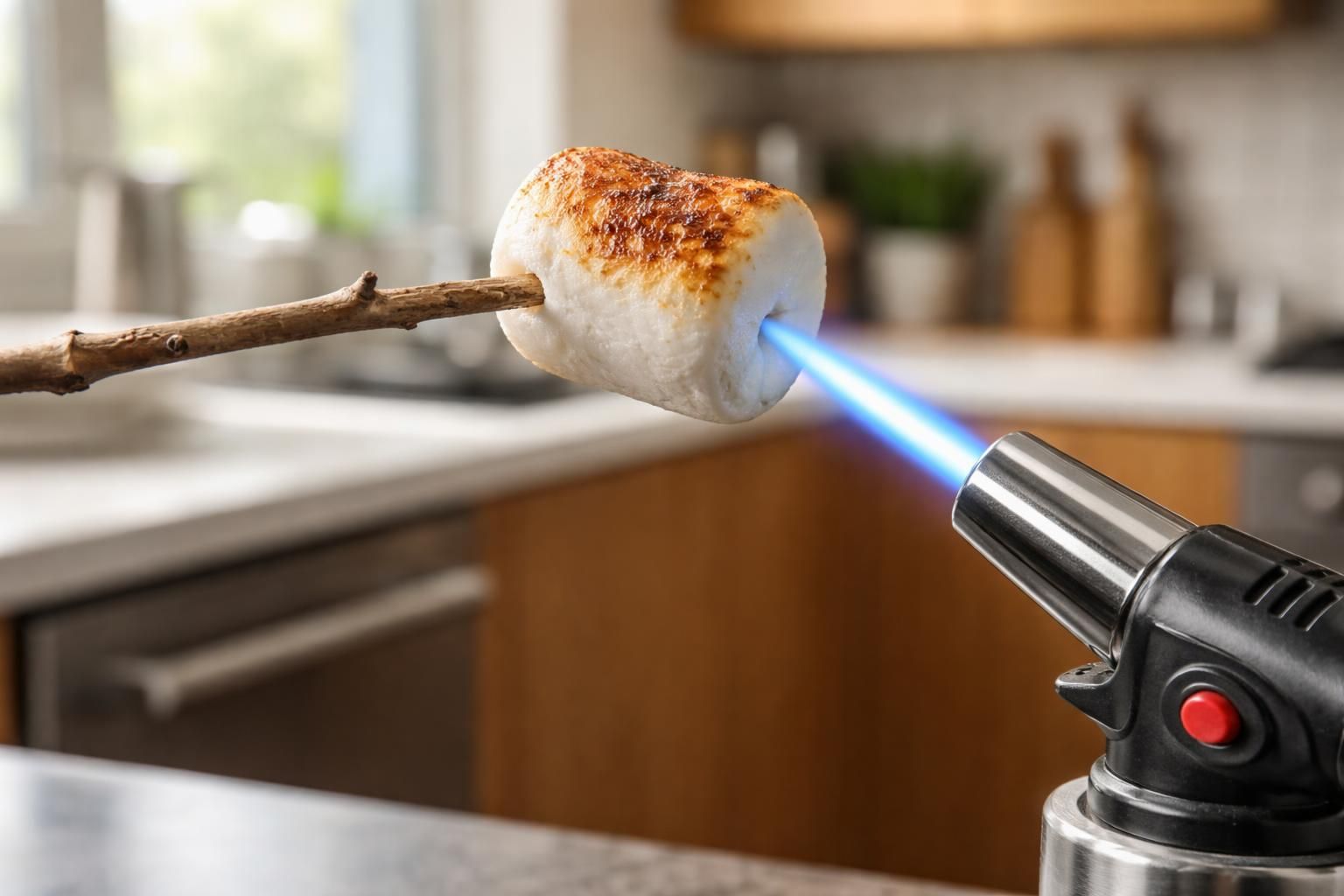 découvrez comment griller parfaitement vos chamallows avec un chalumeau de cuisine et maîtrisez l'art de la torréfaction pour des guimauves délicieusement dorées.