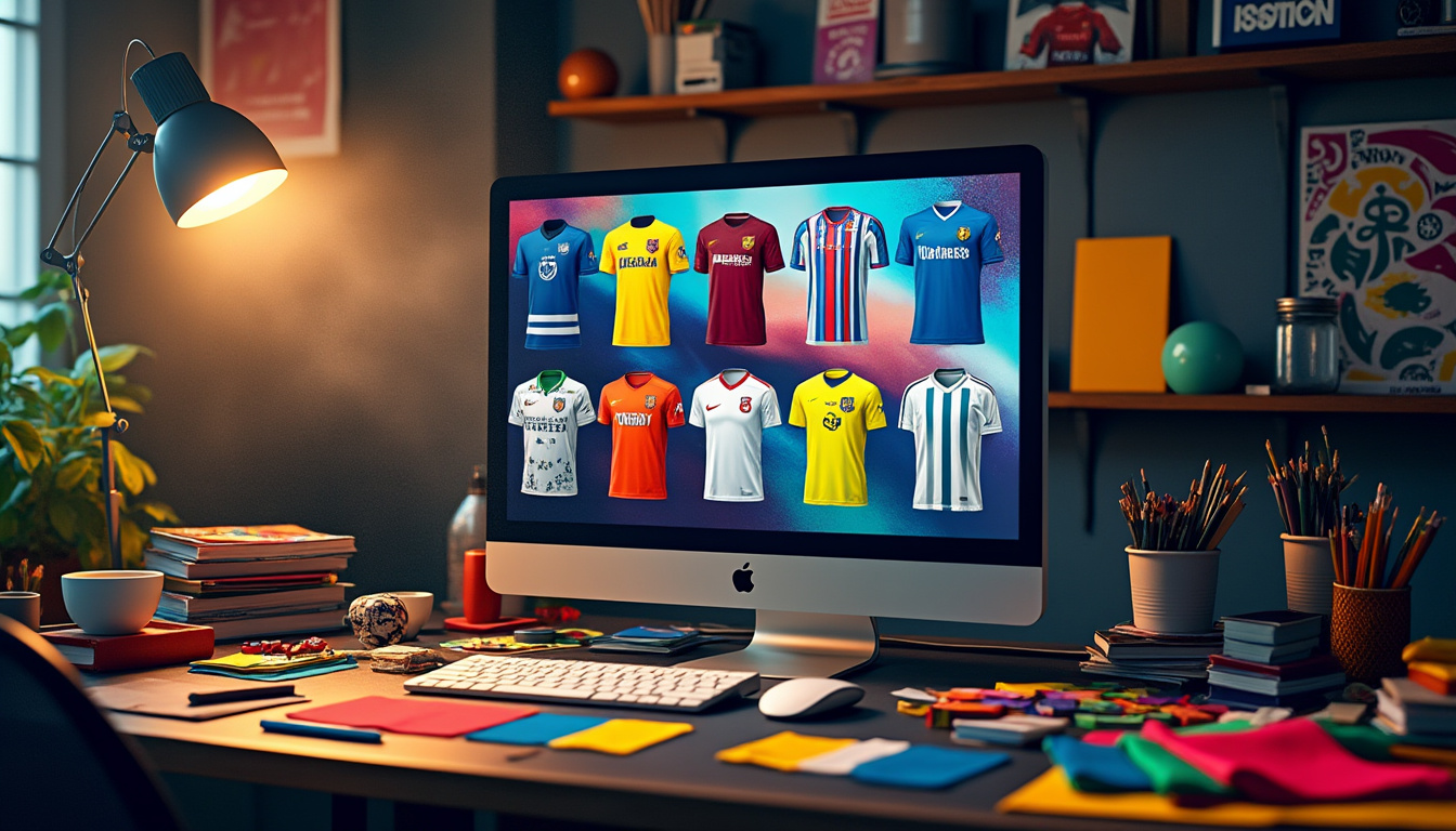découvrez une sélection inspirante de créations de templates de maillots de foot réalisés sous photoshop. transformez vos idées en designs uniques et professionnels grâce à ces modèles créatifs qui vous aideront à donner vie à vos projets sportifs.