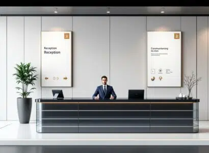 découvrez comment la signalétique et la banque d'accueil forment un duo gagnant pour maximiser l'impact et l'organisation de votre salon professionnel.