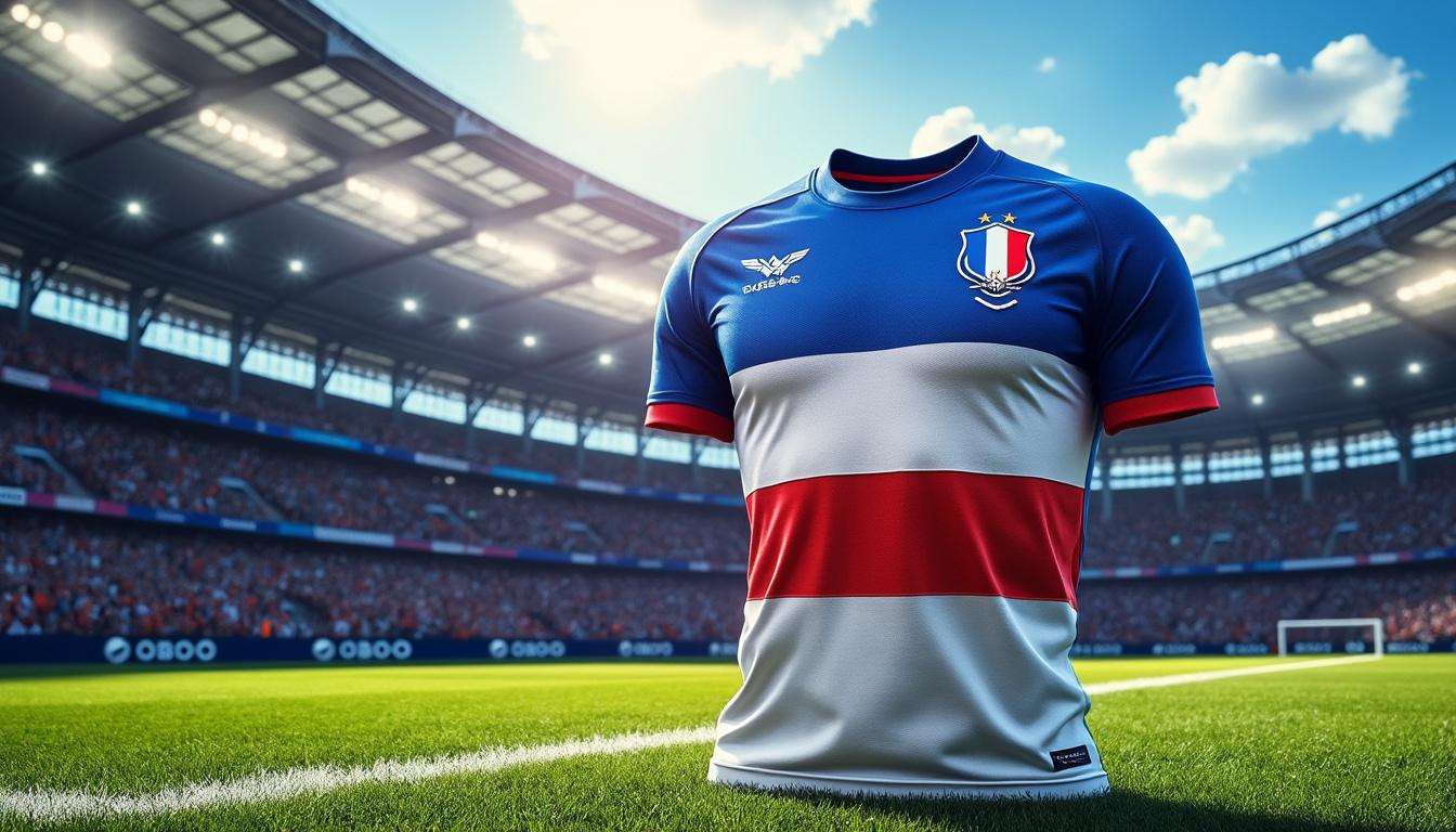 découvrez le maillot officiel de l'équipe de france de rugby 2019, un incontournable pour les supporters qui souhaitent allier élégance et fierté nationale. arbrez vos couleurs avec style lors des matchs et montrez votre passion pour le rugby français.