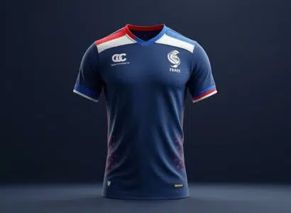 découvrez le maillot officiel de l'équipe de france de rugby 2019, alliant élégance et fierté nationale. affichez votre soutien à nos joueurs tout en restant tendance sur le terrain comme en dehors.