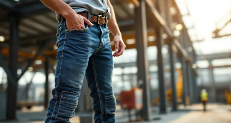 découvrez notre sélection des meilleurs jeans de travail pour homme, alliant confort optimal et style moderne pour une tenue professionnelle réussie.