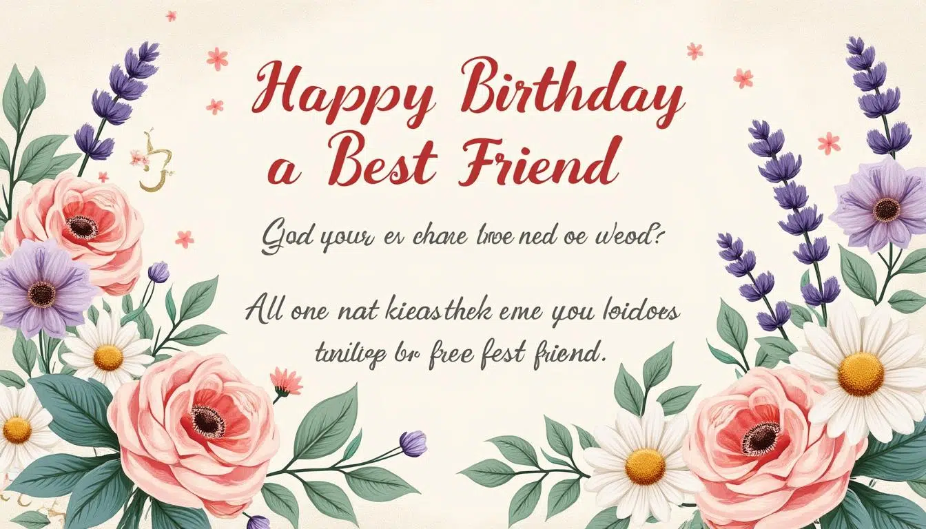 découvrez une sélection des meilleurs textes d'anniversaire touchants à personnaliser pour votre meilleure amie, pour lui offrir un message unique et émouvant.