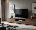 Meuble TV Forum 9837PATV chêne Dakota : pièce maîtresse pour les amateurs de design