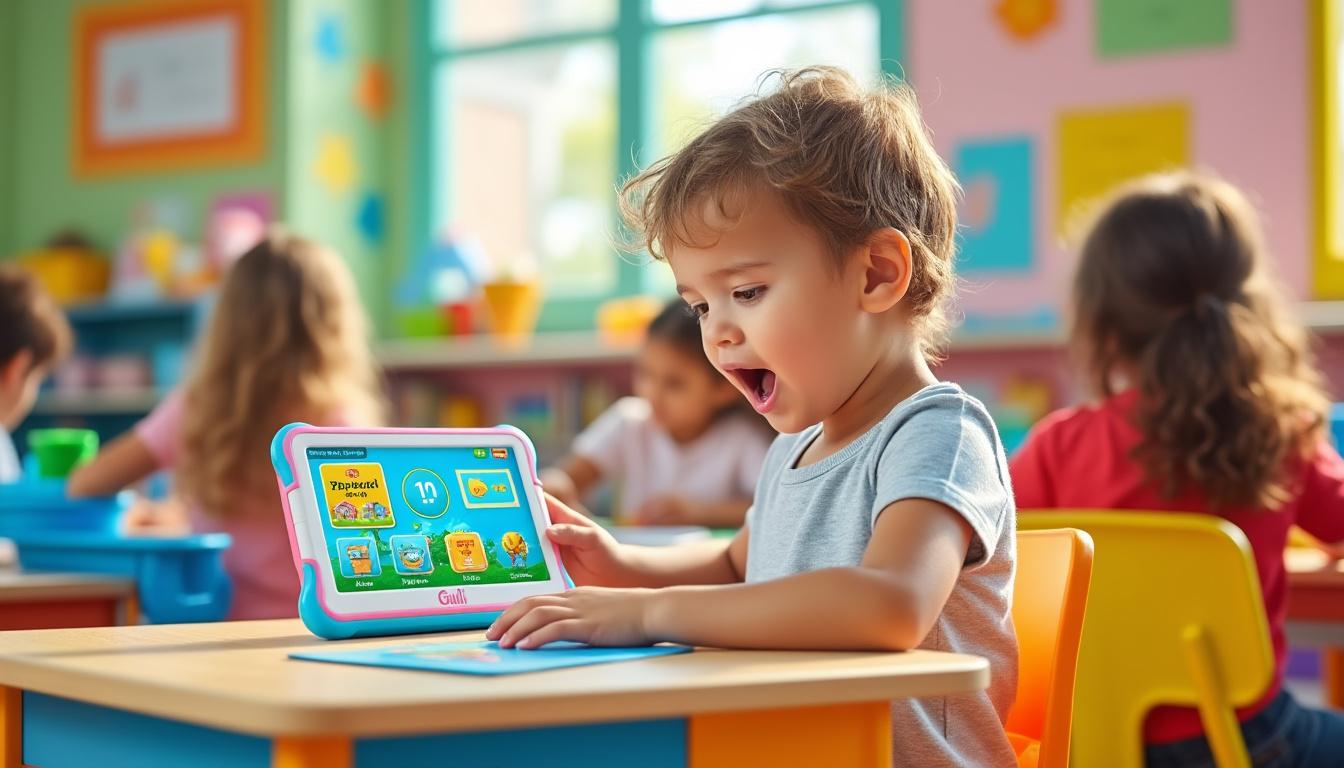 découvrez la tablette tactile pour enfant by gulli, une innovation kurio qui allie apprentissage et divertissement. offrant une multitude d'activités éducatives et ludiques, cette tablette est parfaite pour éveiller la curiosité des plus jeunes tout en garantissant un usage sécurisé. apprendre en s’amusant n’a jamais été aussi facile !