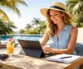 Télétravail en vacances : rester opérationnel avec tablette tactile