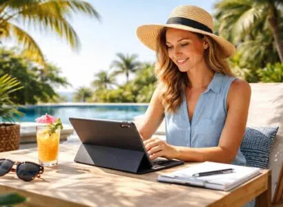 découvrez comment rester productif en télétravail pendant vos vacances grâce à une tablette tactile, alliant flexibilité et performance où que vous soyez.