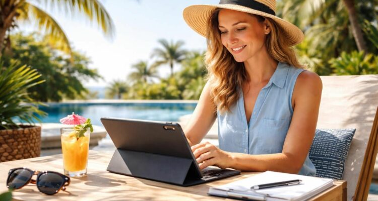 découvrez comment rester productif en télétravail pendant vos vacances grâce à une tablette tactile, alliant flexibilité et performance où que vous soyez.