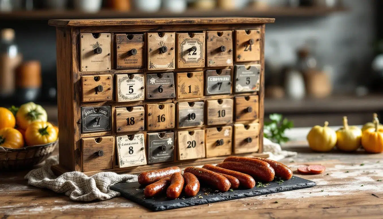 découvrez comment un calendrier de l'avent saucisson personnalisé peut rendre vos fêtes uniques et gourmandes. offrez un cadeau original qui ravira tous les amateurs de charcuterie pendant la période de l'avent.