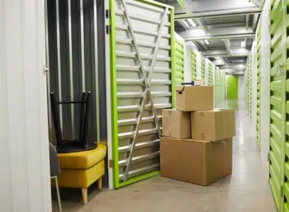Boxes in Storage Unit