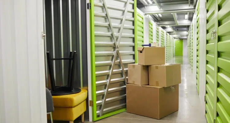 Boxes in Storage Unit