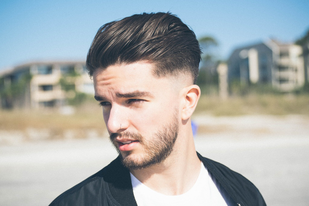Zoom sur le style dégradé progressif pour un homme