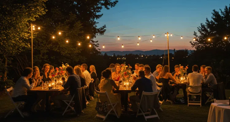 fête en extérieur privé
