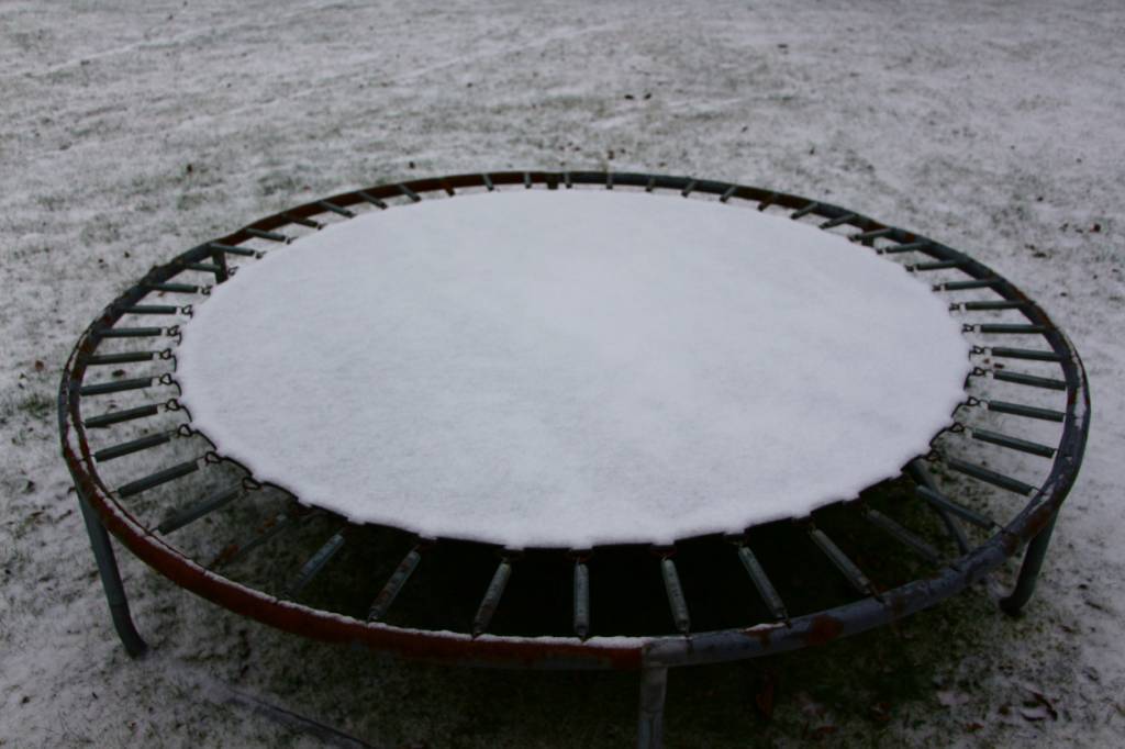 Trampoline hiver