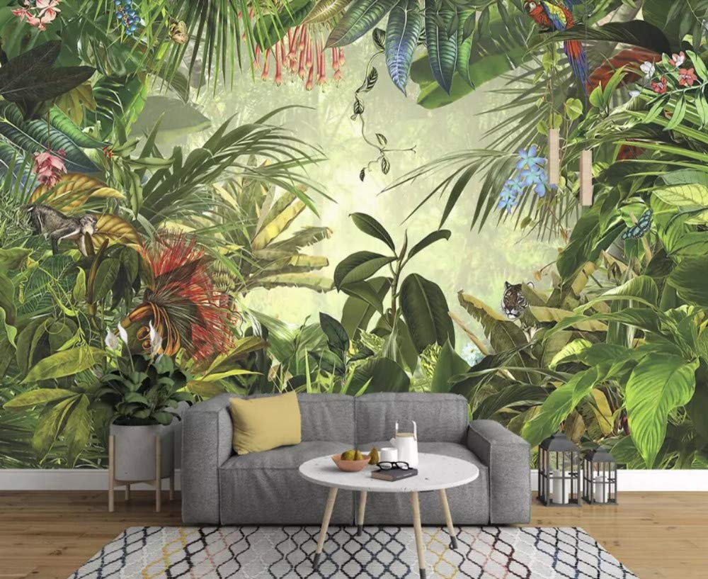 papier peint tropical pour chambre