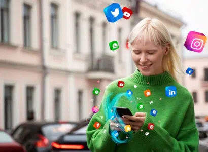 réseaux sociaux smartphone